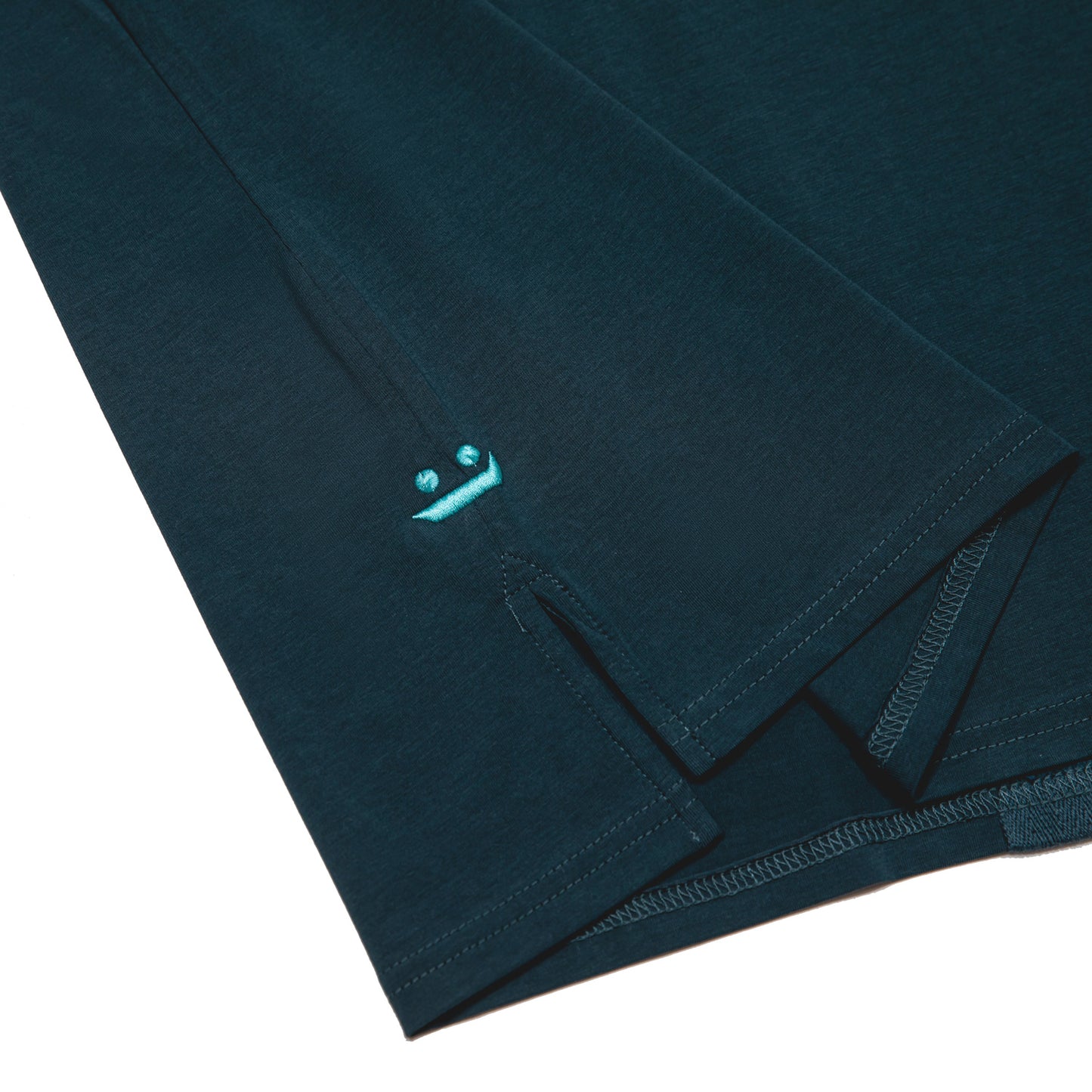 Blue Aegean, T-shirt, shirt, man, plane tee, soft cotton, sleek, detail view, embroidery