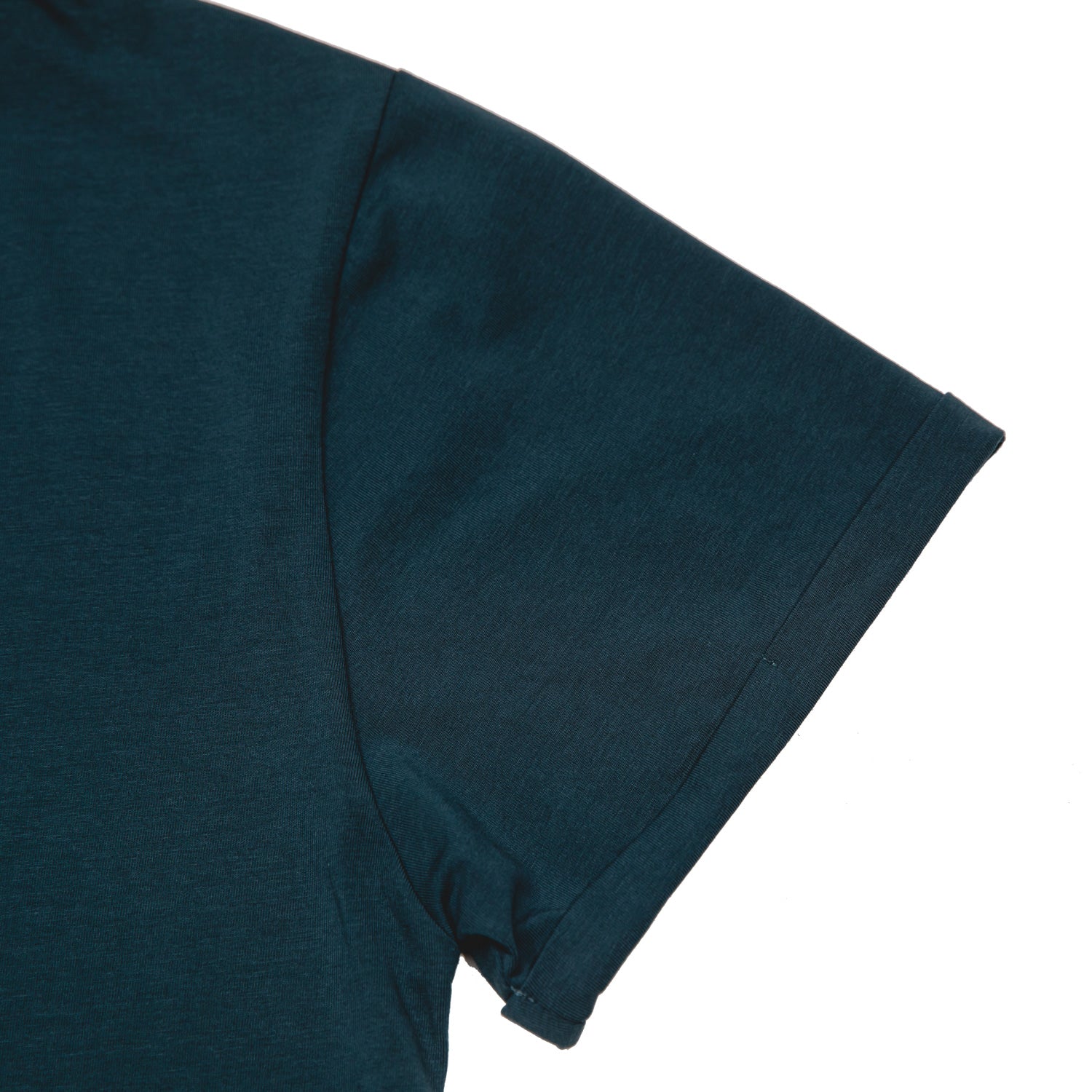 Blue Aegean, T-shirt, shirt, man, plane tee, soft cotton, sleek, detail view, sleeve