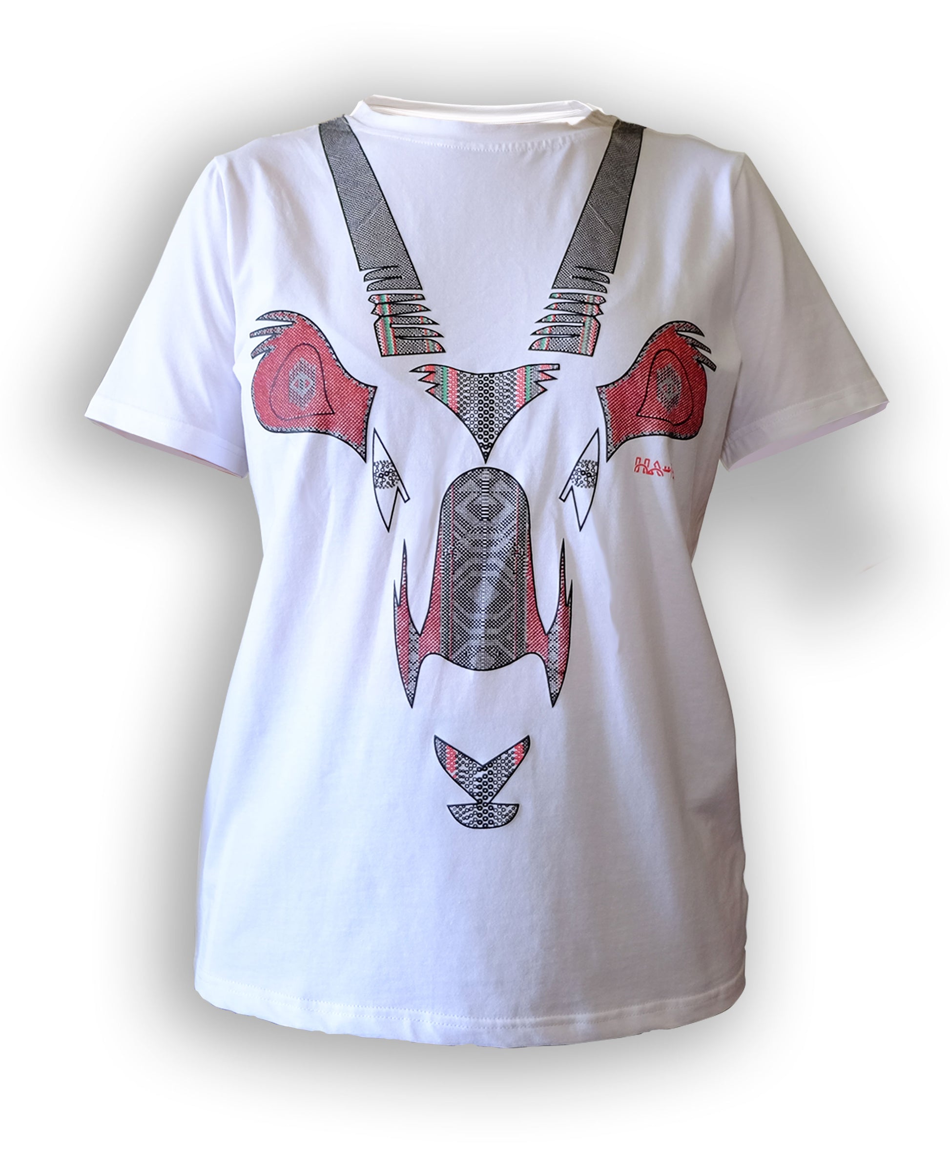 Oryx, T-shirt, Dubai, UAE, Abu Dhabi, woman, responsible fashion, designer, Emirates nature, WWF, cool, front